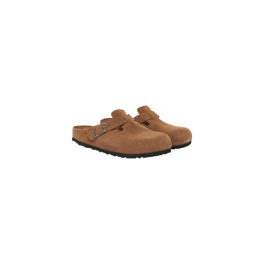 Birkenstock Beige Suede Leather Mules | Regal Royce