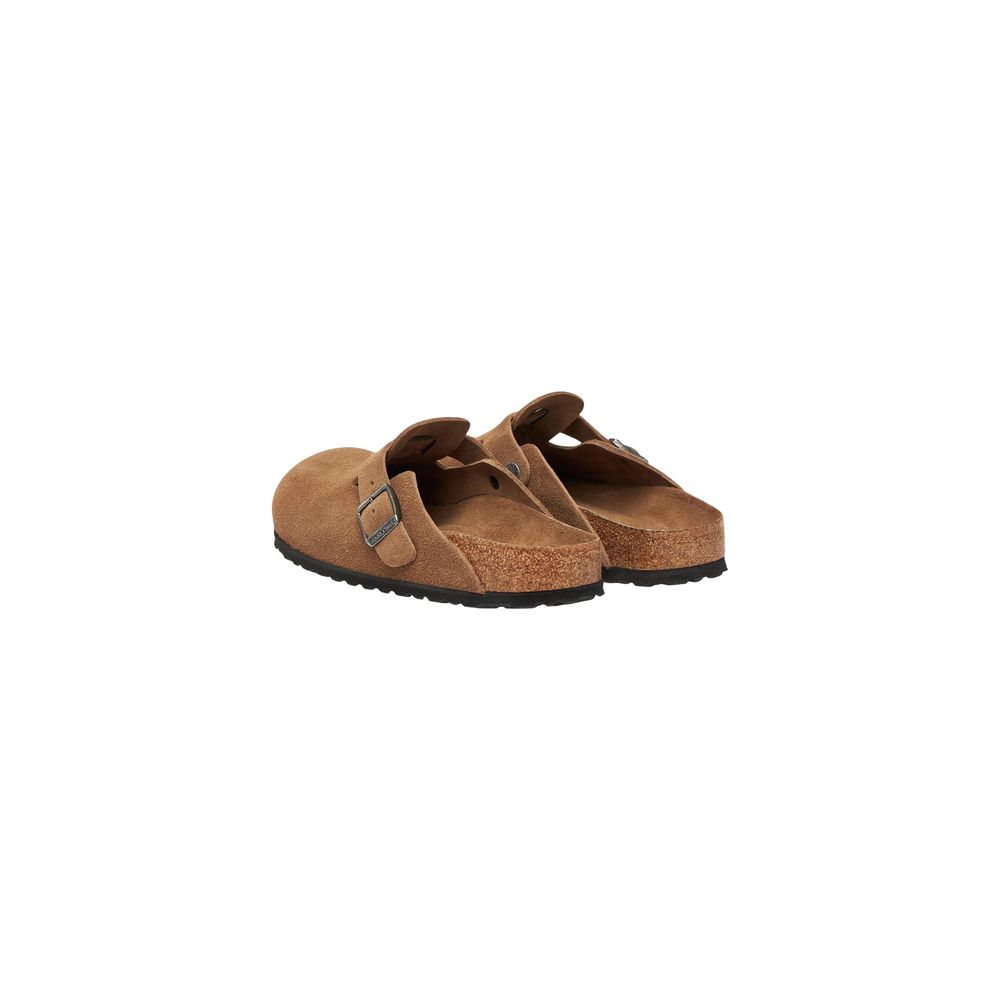 Birkenstock Beige Suede Leather Mules | Regal Royce