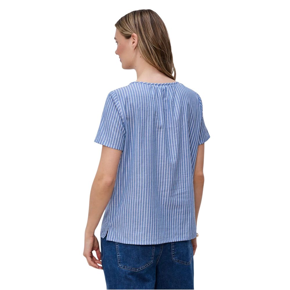 Street One Blue Cotton Blouse | Regal Royce