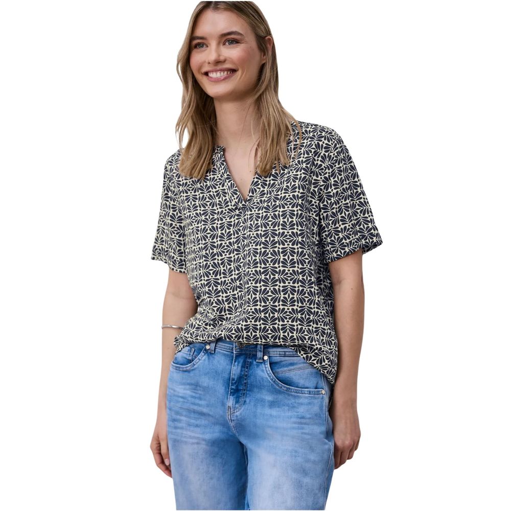 Street One Blue Viscose Blouse | Regal Royce