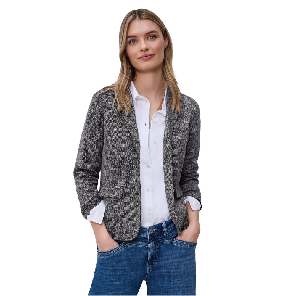 Street One Blue Polyester Blazer | Regal Royce