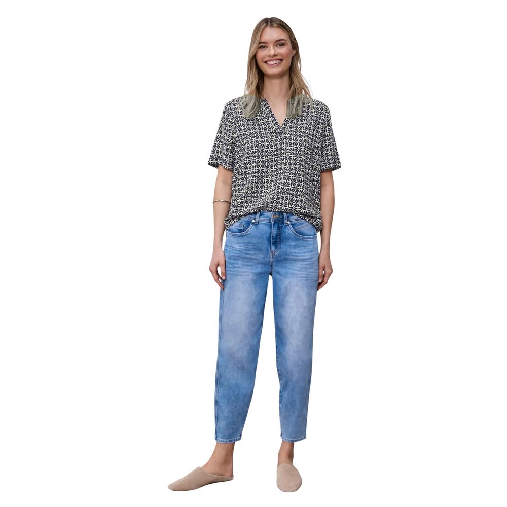 Street One Blue Viscose Blouse | Regal Royce