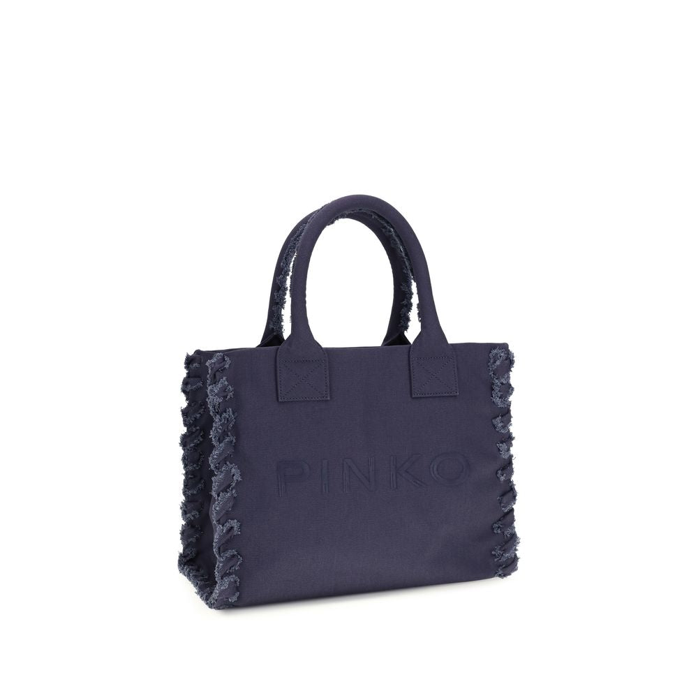 PINKO Blue Cotton Shoulder Bag | Regal Royce
