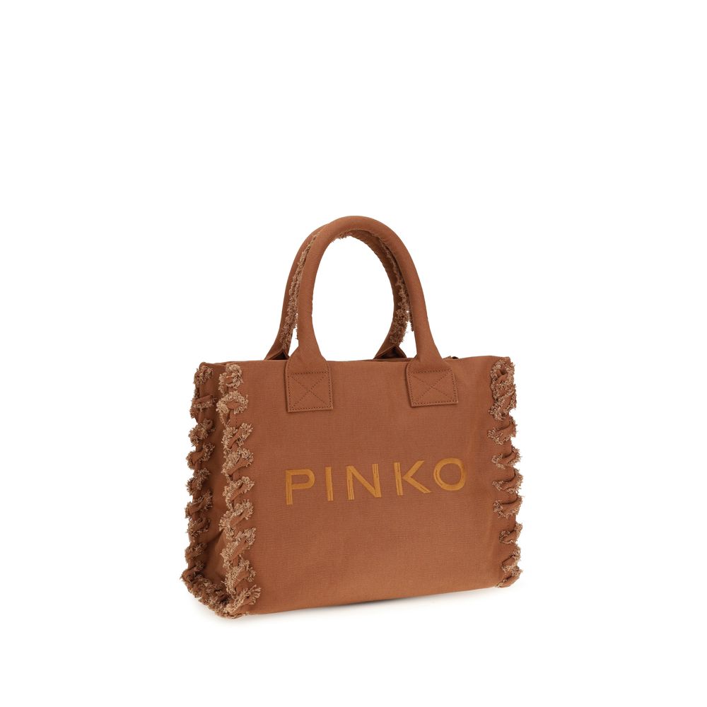 PINKO Brown Cotton Shoulder Bag | Regal Royce