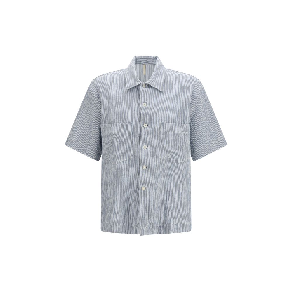 Sunflower Blue Cotton Pattern Shirt | Regal Royce
