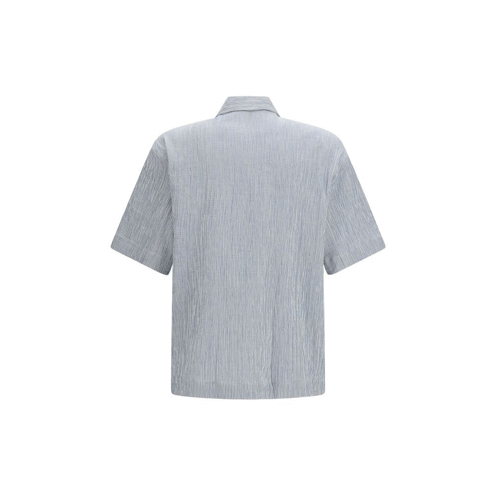 Sunflower Blue Cotton Pattern Shirt | Regal Royce