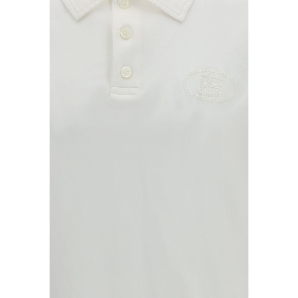 Burberry White Cotton Polo Shirt | Regal Royce