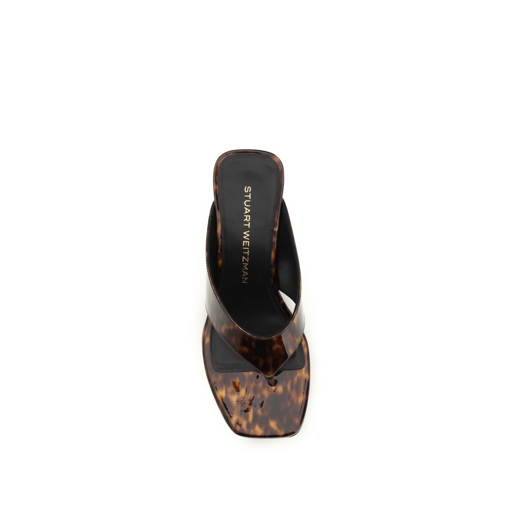 Stuart Weitzman Multicolor Calf Leather Bos Taurus Wedge Sandals | Regal Royce
