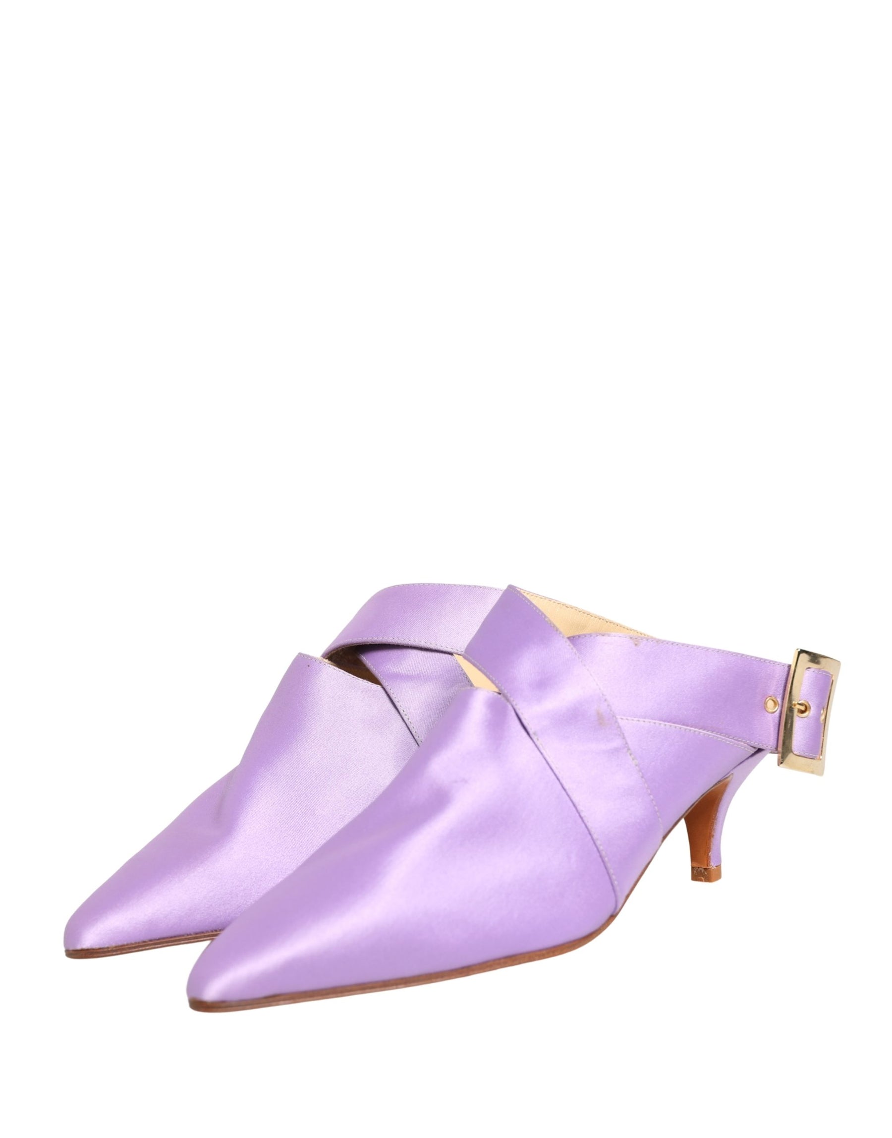 Dolce & Gabbana Purple Satin Sandals Shoes | Regal Royce