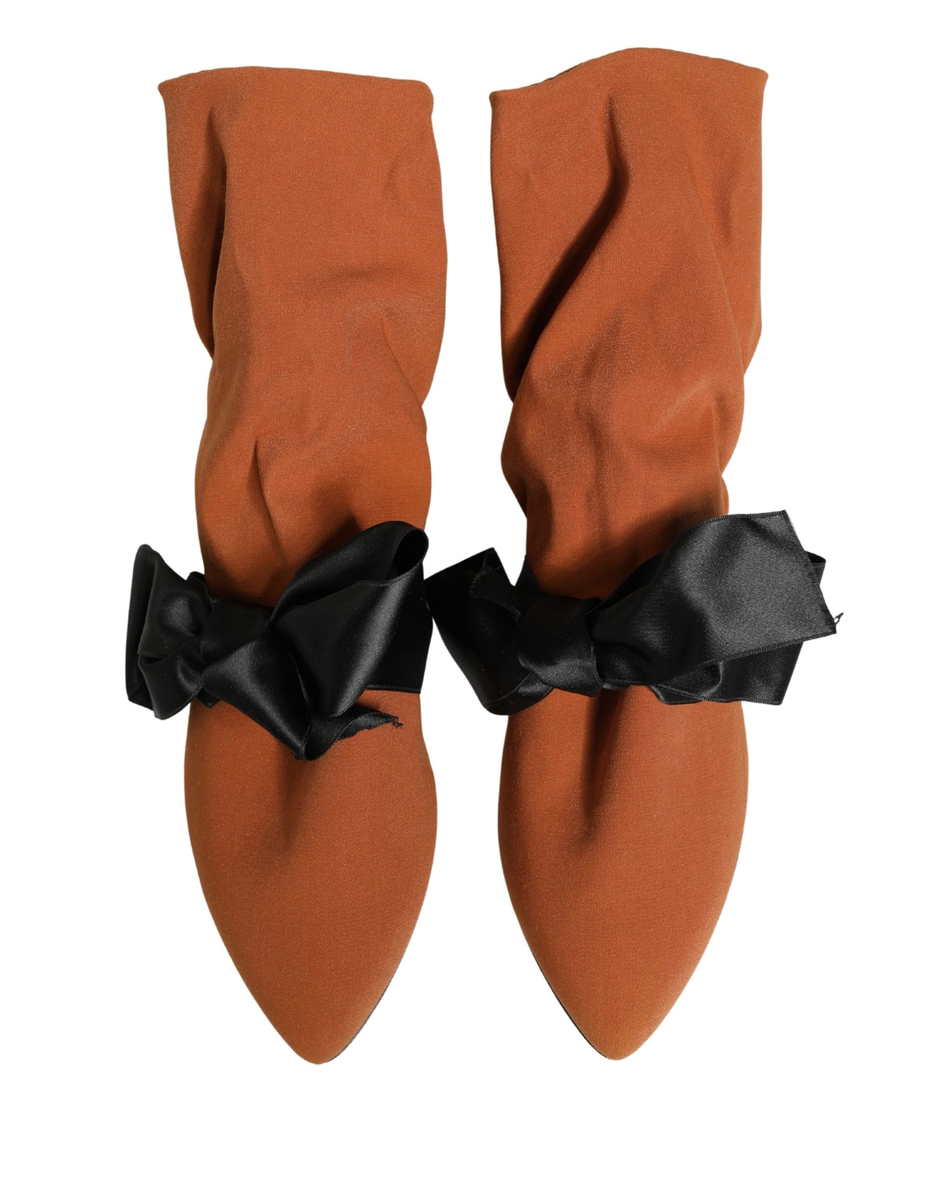Dolce & Gabbana Brown Black Suede Boots Shoes | Regal Royce