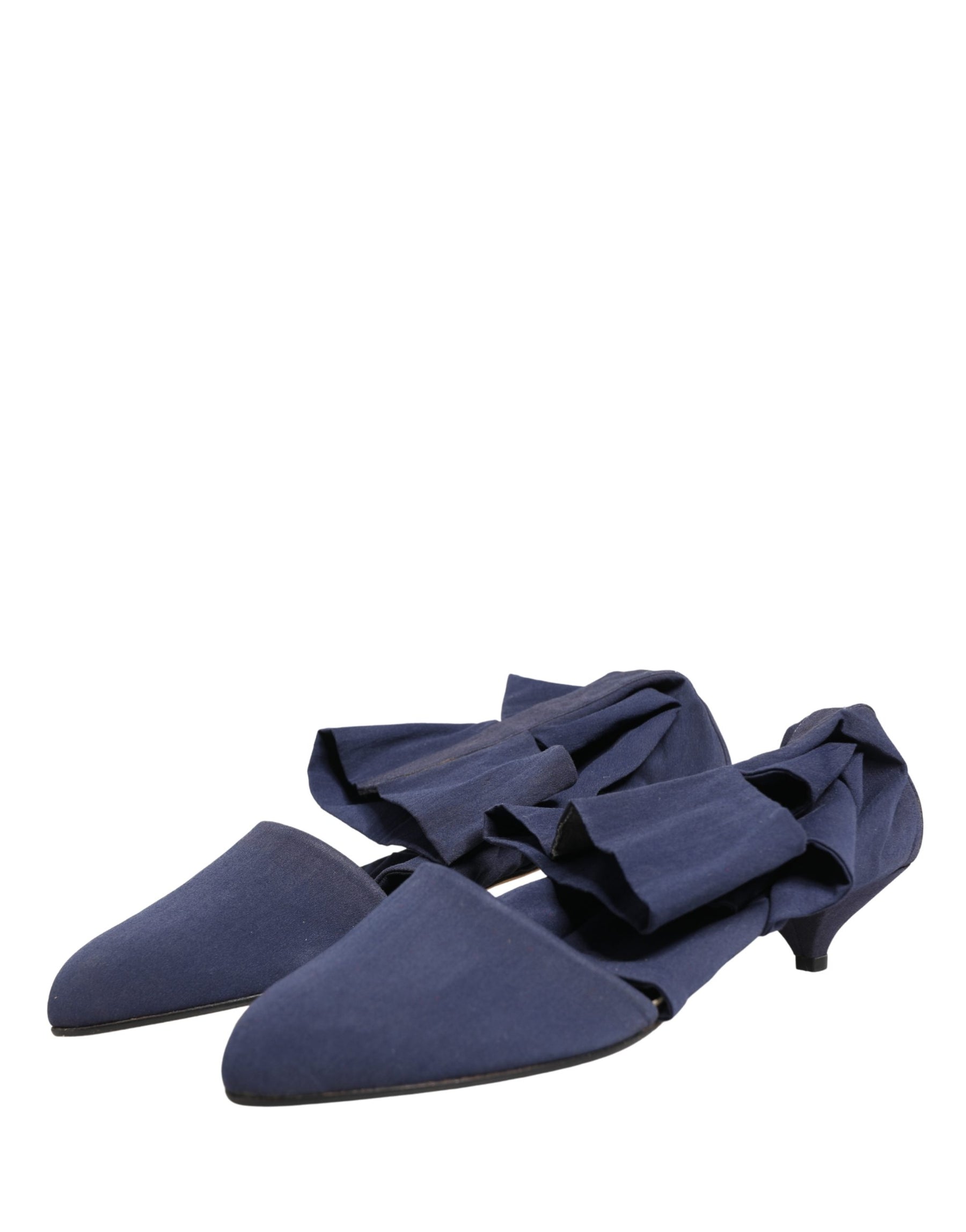 Dolce & Gabbana Blue Cotton Ankle Boots Shoes | Regal Royce