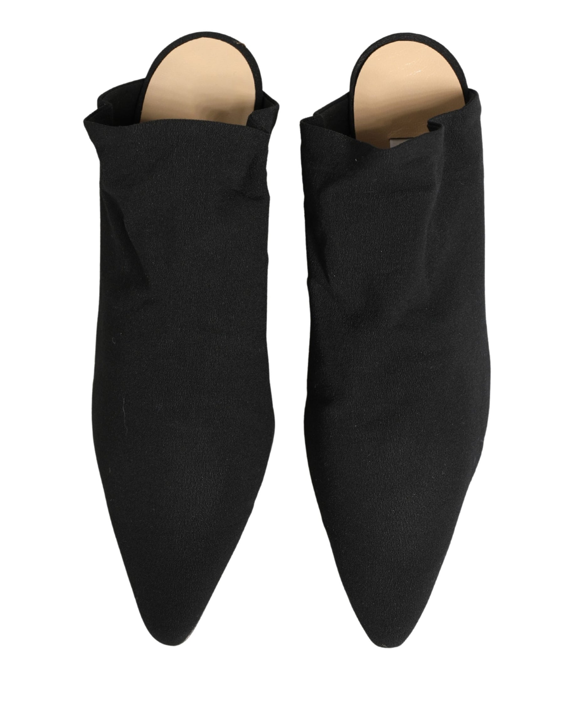 Dolce & Gabbana Black Suede Heel Mule Shoes | Regal Royce