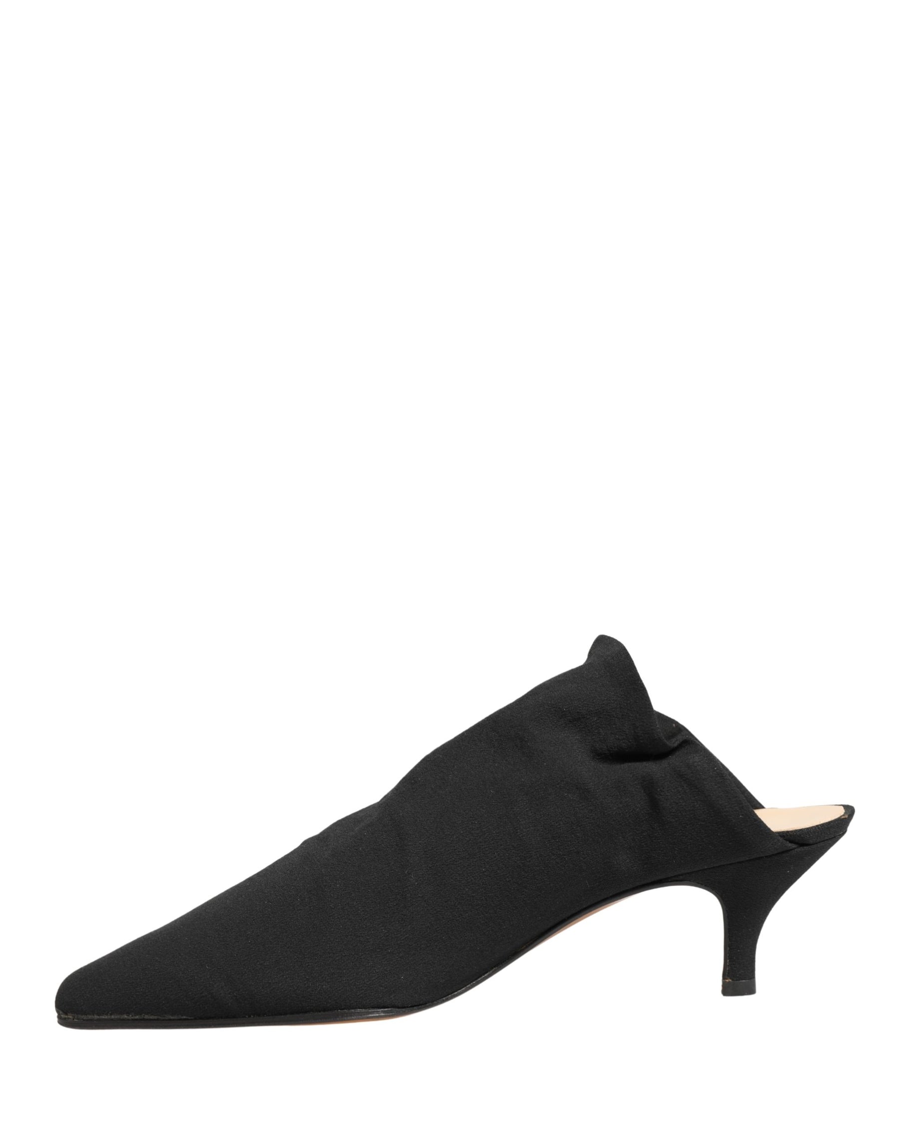 Dolce & Gabbana Black Suede Heel Mule Shoes | Regal Royce