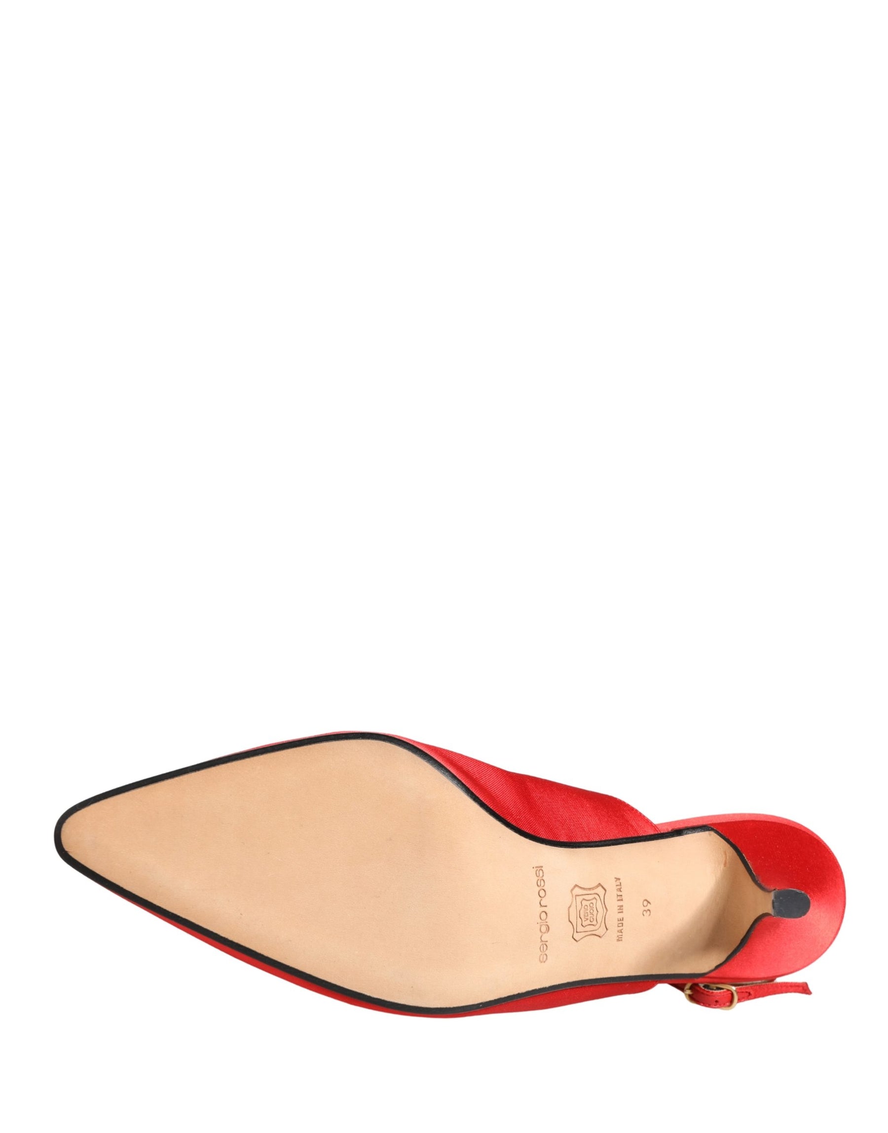 Dolce & Gabbana Red Suede Heel Slingback Shoes | Regal Royce
