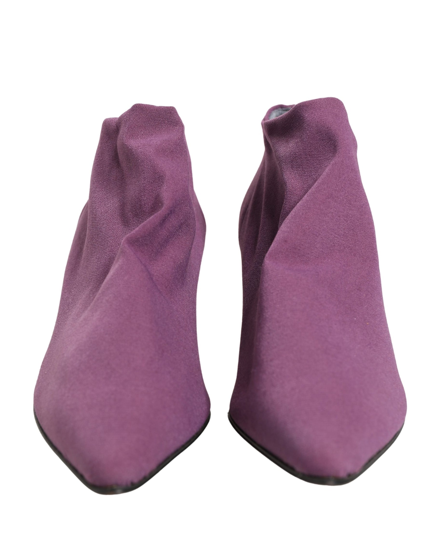 Dolce & Gabbana Shoes Purple Suede Ankle Boots Shoes | Regal Royce