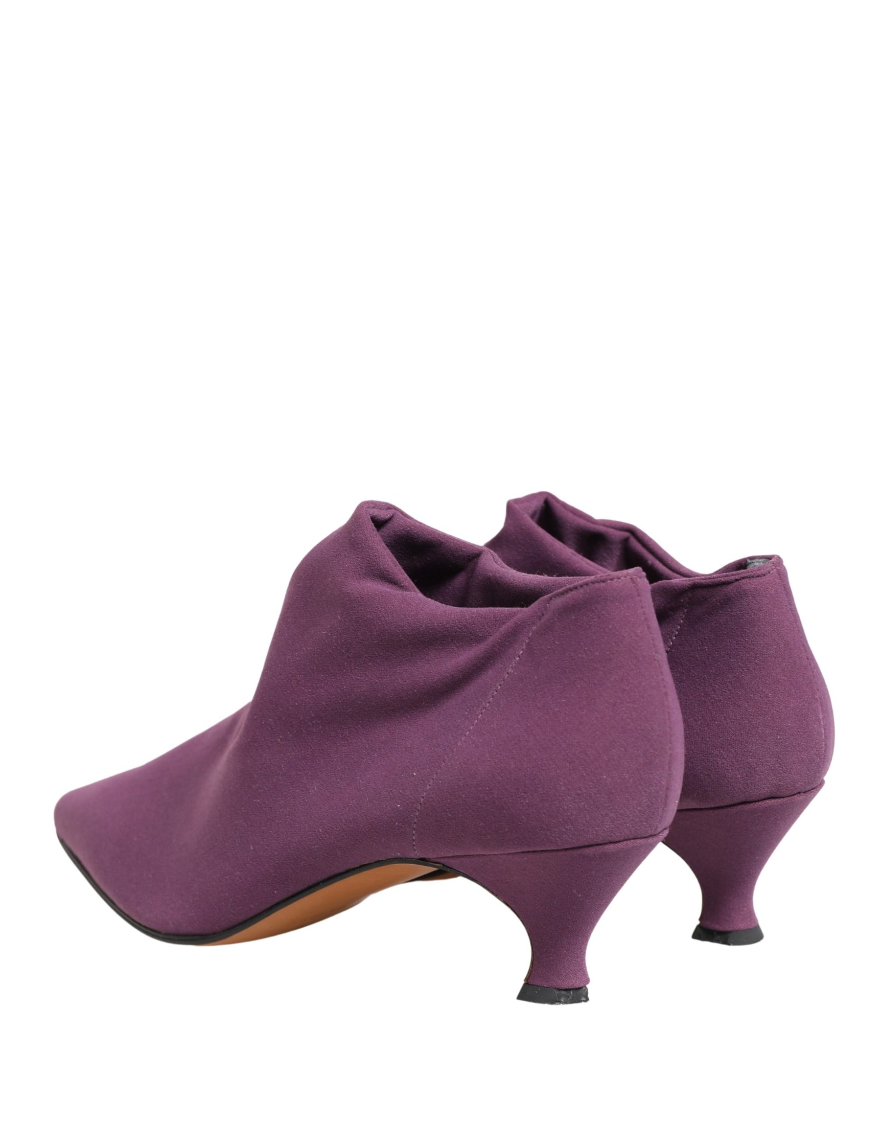 Dolce & Gabbana Shoes Purple Suede Ankle Boots Shoes | Regal Royce