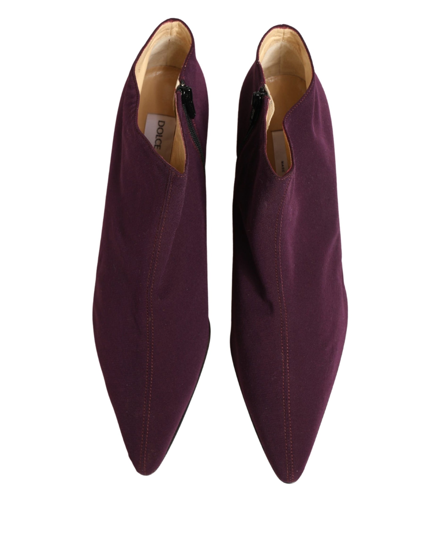 Dolce & Gabbana Purple Suede AnkleBoots Shoes | Regal Royce