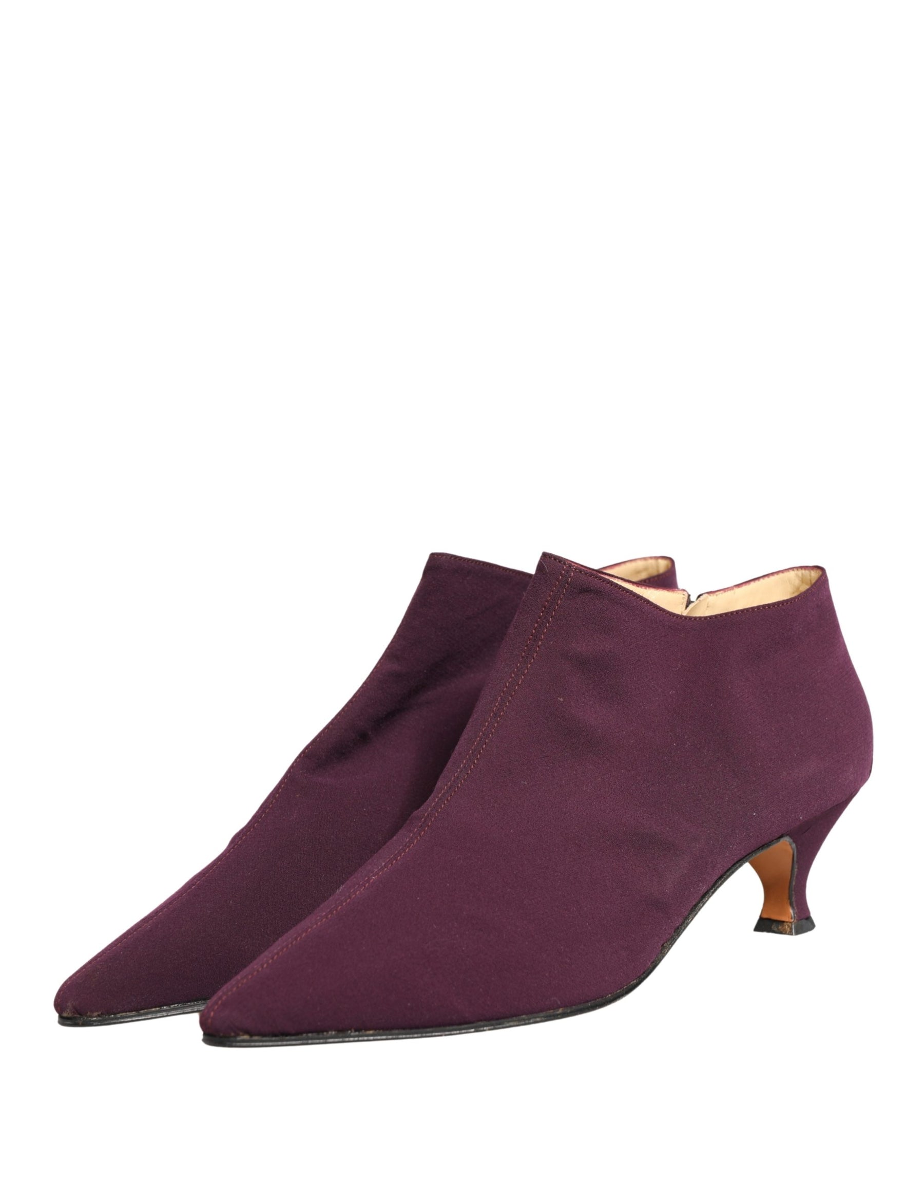 Dolce & Gabbana Purple Suede AnkleBoots Shoes | Regal Royce