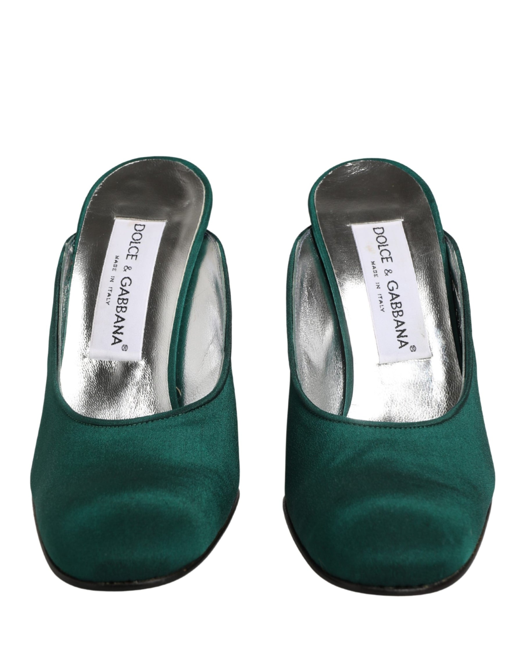 Dolce & Gabbana Green Suede Leather High Heel Pumps Shoes | Regal Royce
