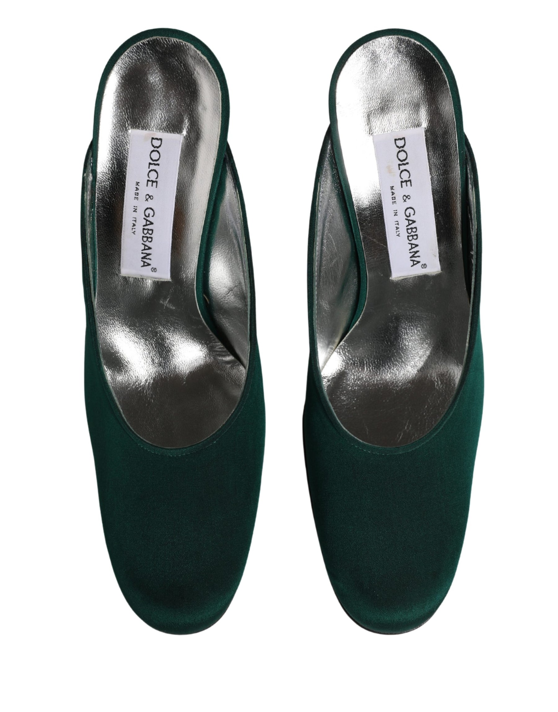 Dolce & Gabbana Green Suede Leather High Heel Pumps Shoes | Regal Royce