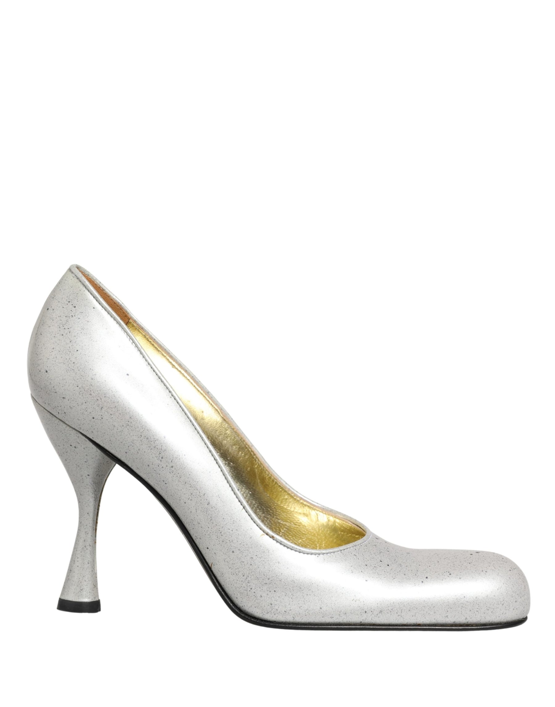 Dolce & Gabbana White Leather High Heels Women Pumps Shoes | Regal Royce