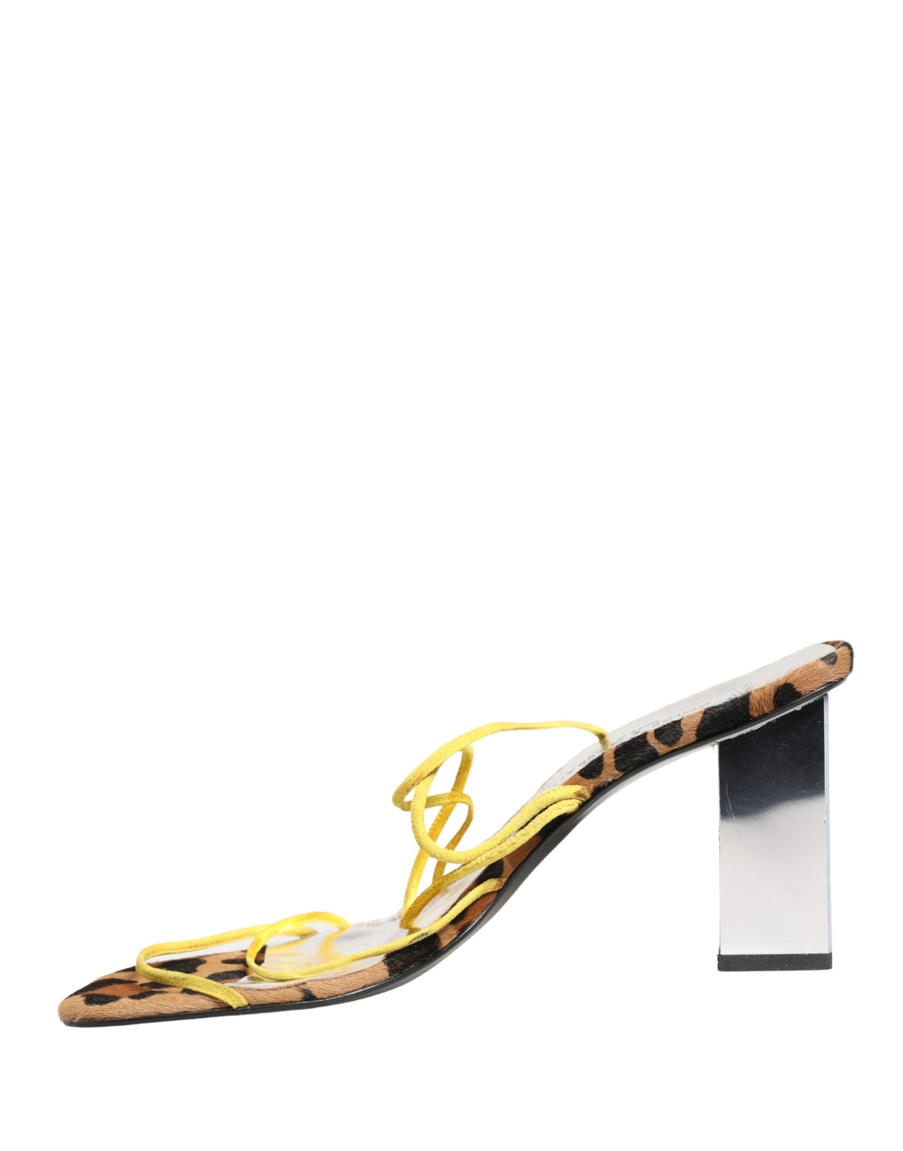 Dolce & Gabbana Multicolor Leather Block Heels Sandals Shoes | Regal Royce
