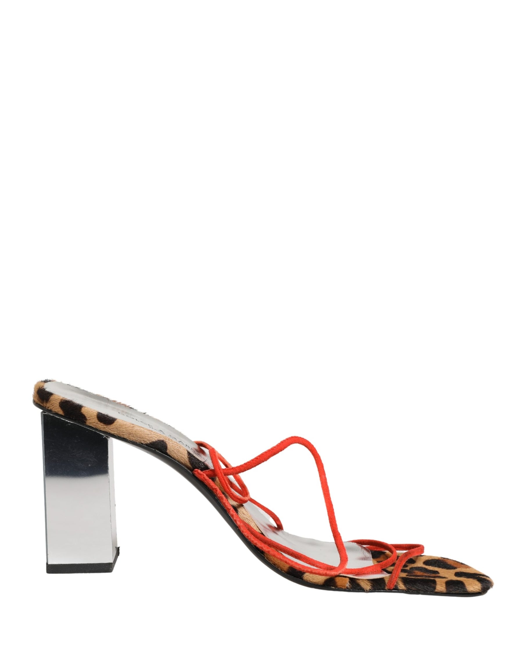Dolce & Gabbana Multicolor Leather Block Heels Sandals Shoes | Regal Royce