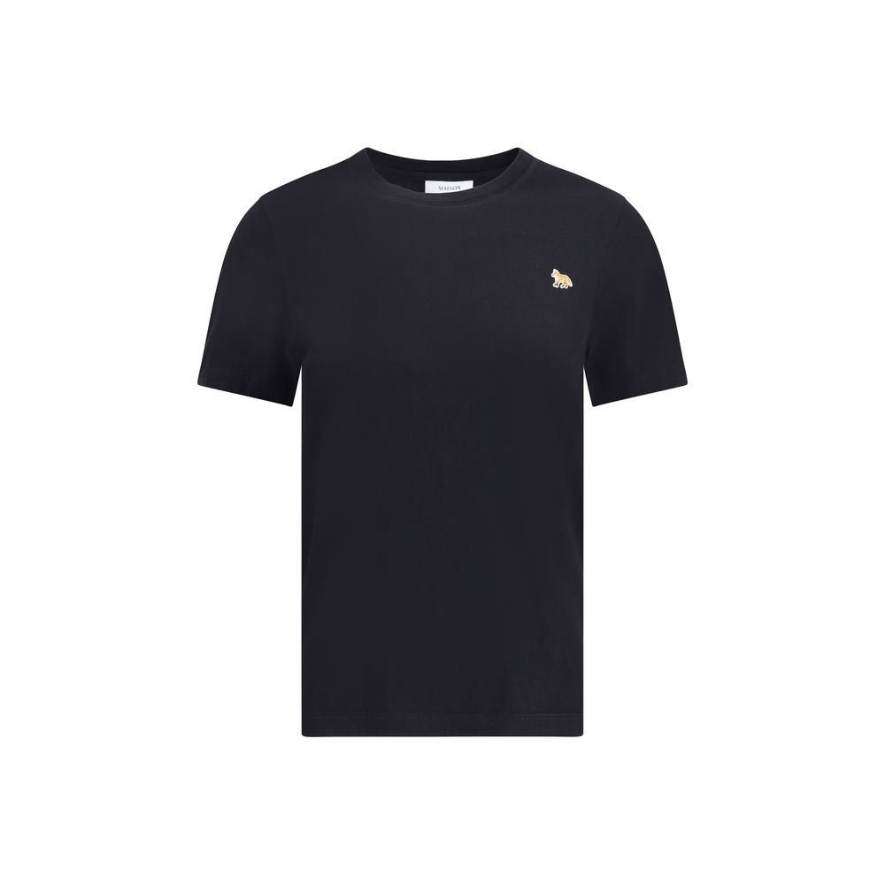 Maison Kitsuné Black Cotton T-Shirt | Regal Royce