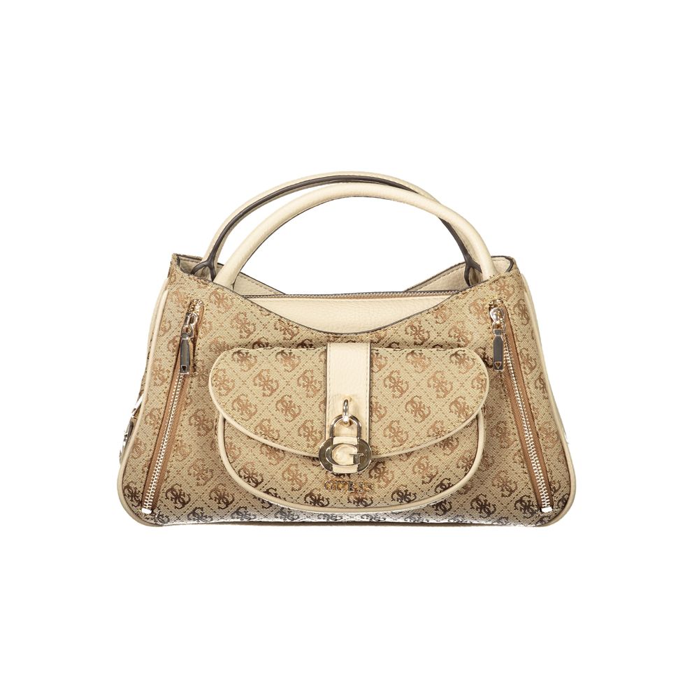 Guess Jeans Beige Poliuretano Women Handbag | Regal Royce