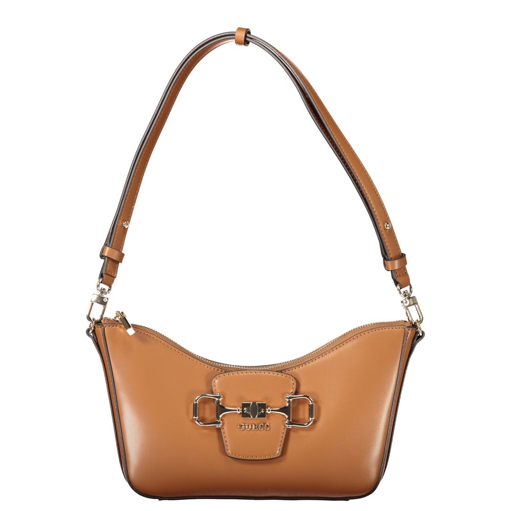 Guess Jeans Marrone Polyurethane Women Handbag | Regal Royce