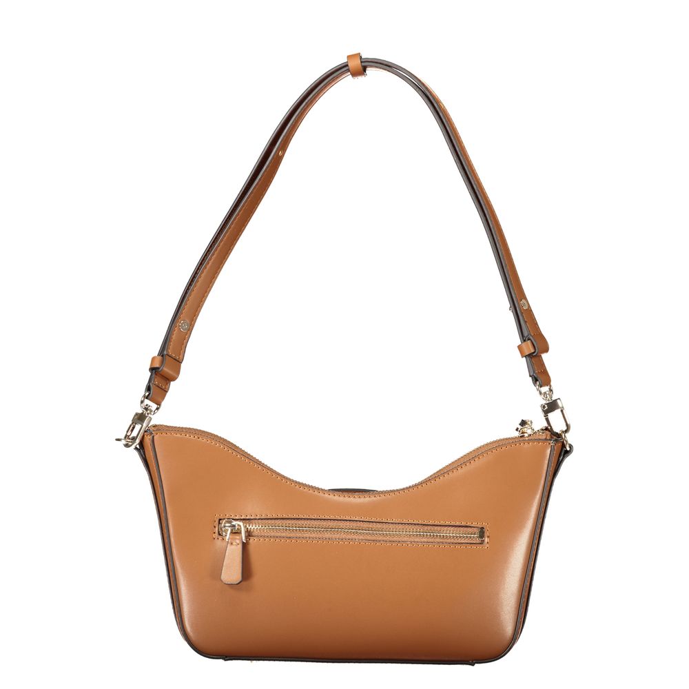 Guess Jeans Marrone Polyurethane Women Handbag | Regal Royce