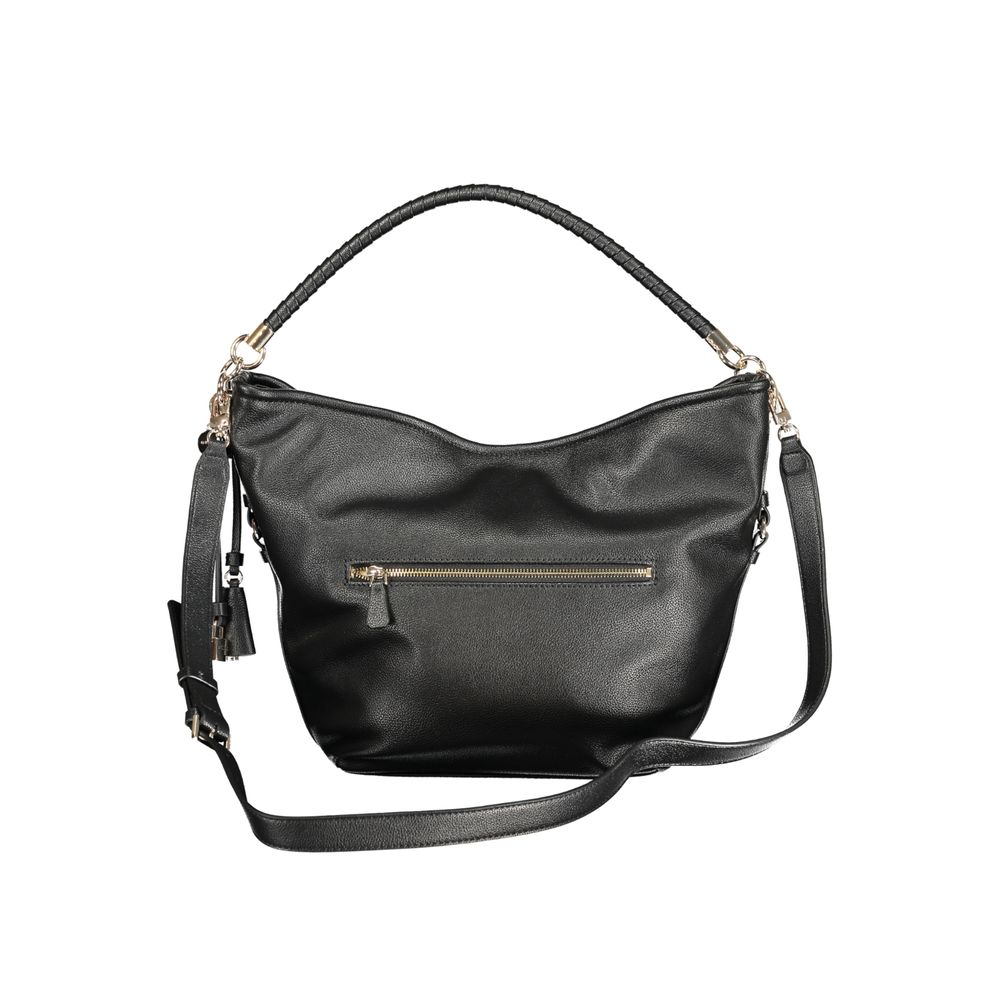 Guess Jeans Nero Polyurethane Women Shoulder Bag | Regal Royce
