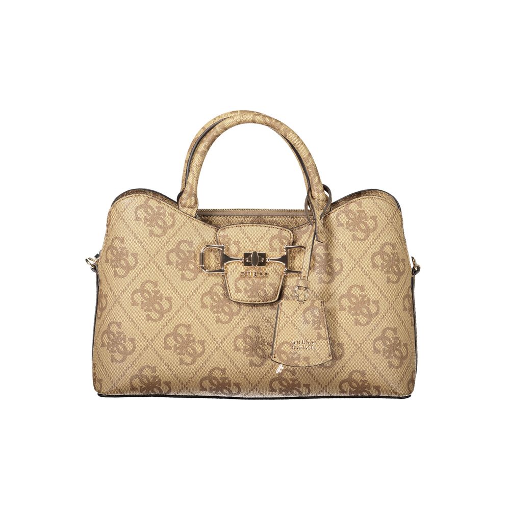 Guess Jeans Black Polyurethane Women Handbag | Regal Royce