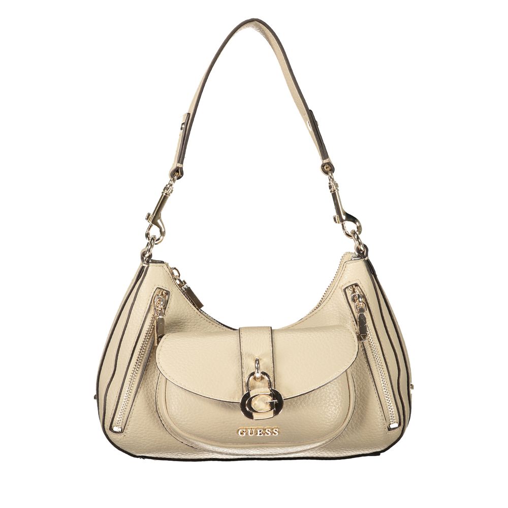 Guess Jeans Black Polyurethane Women's Handbag | Regal Royce