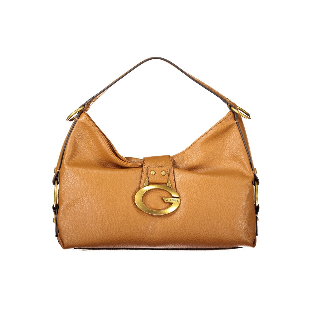 Guess Jeans Marrone Polyurethane Women Handbag | Regal Royce