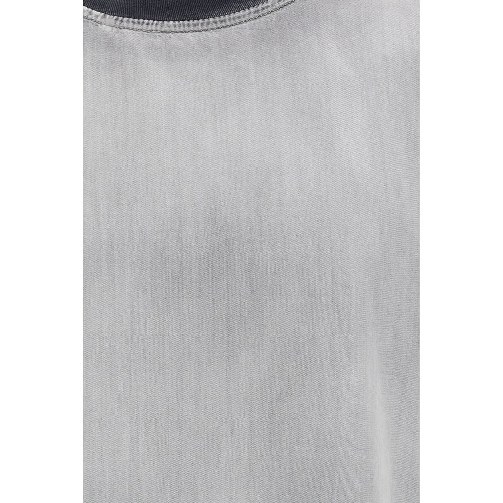 Diesel Gray Cotton T-Shirt | Regal Royce