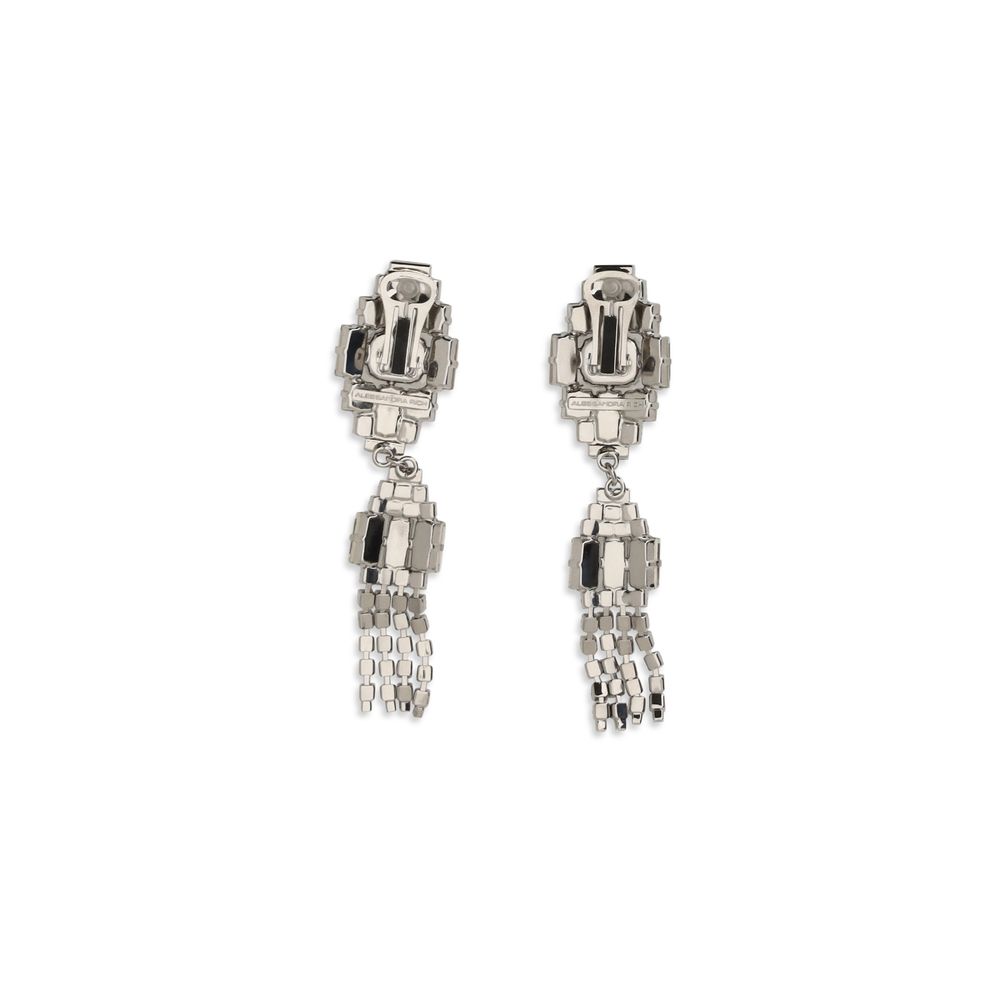 Alessandra Rich Silver Metal Earrings | Regal Royce