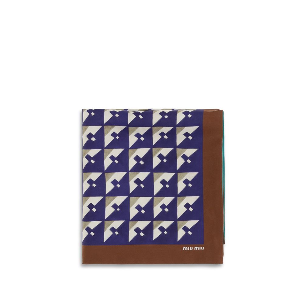 Miu Miu Multicolor Silk Scarf | Regal Royce