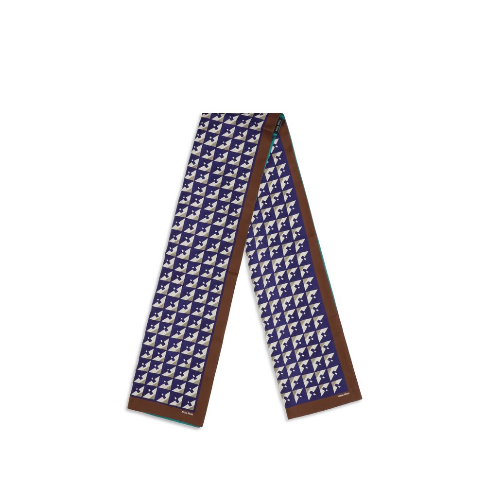 Miu Miu Multicolor Silk Scarf | Regal Royce