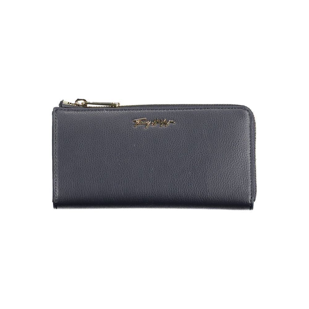 Tommy Hilfiger Blue Polyurethane Women Wallet | Regal Royce