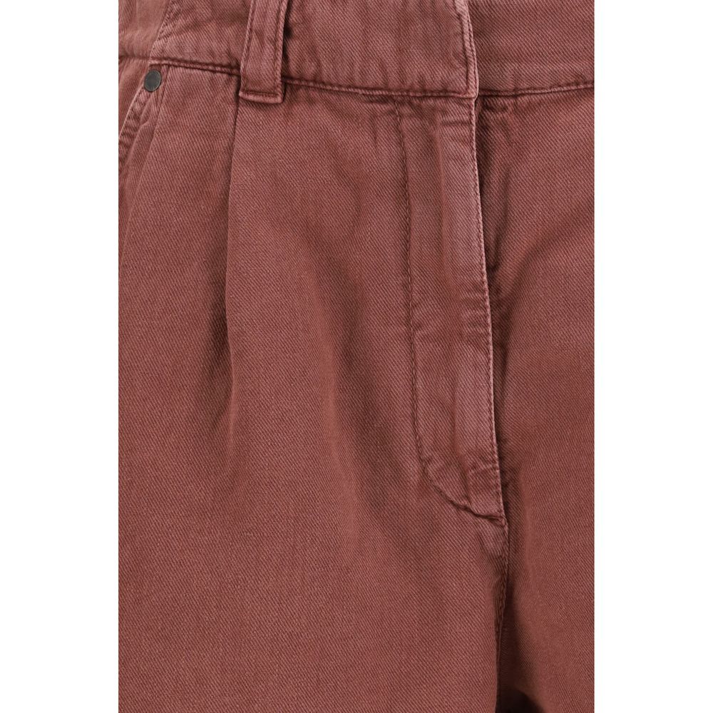 Brunello Cucinelli Brown Cotton Bermuda Shorts | Regal Royce