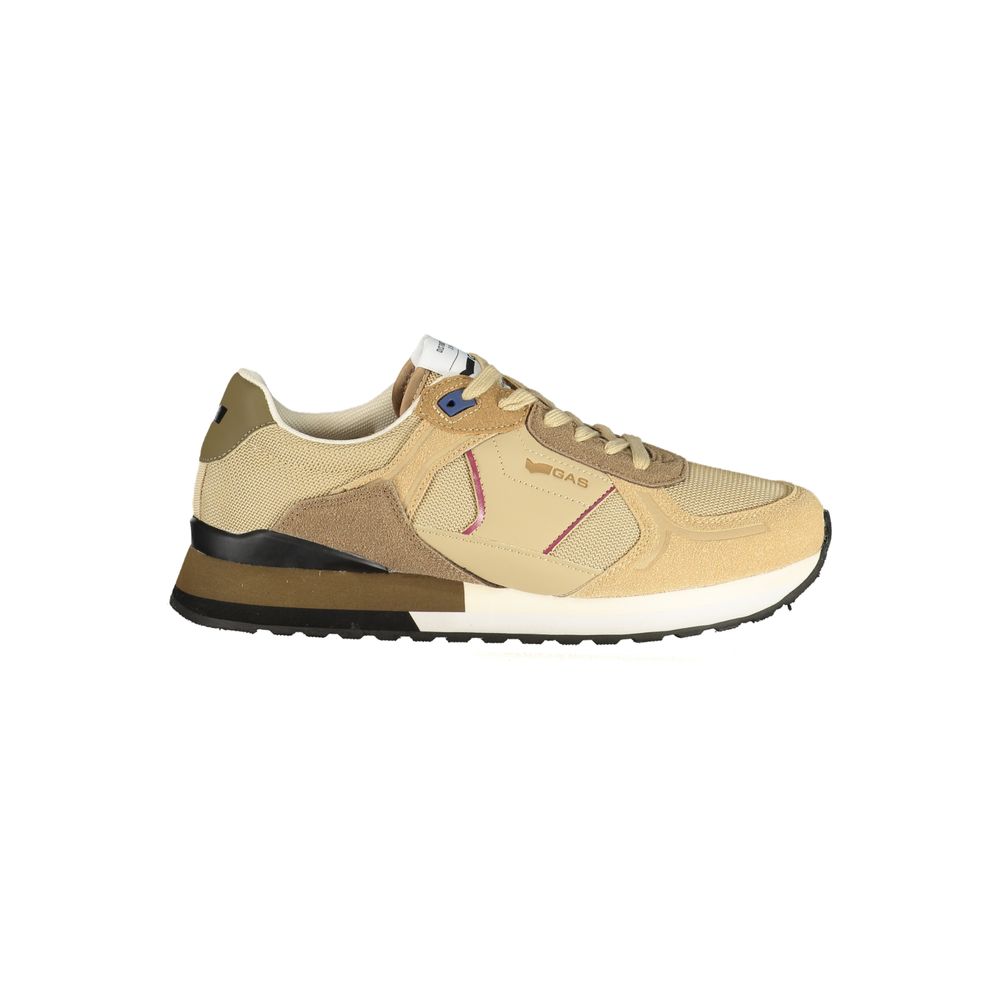 Gas Beige Polyurethane Men Sneaker | Regal Royce