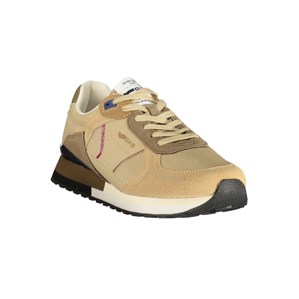 Gas Beige Polyurethane Men Sneaker | Regal Royce