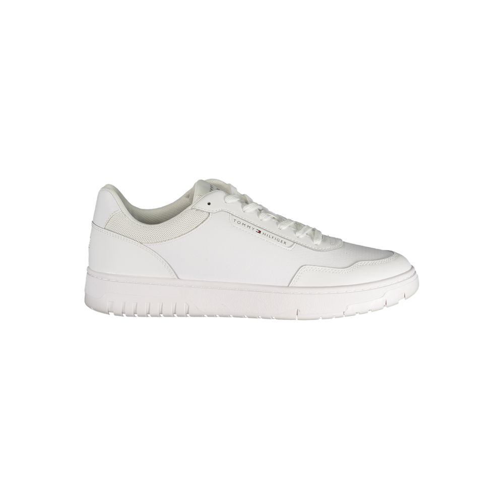 Tommy Hilfiger White Polyurethane Men Sneaker | Regal Royce