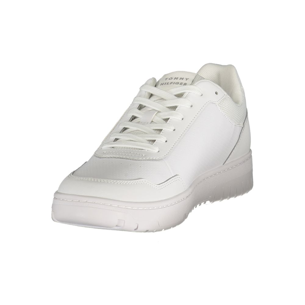 Tommy Hilfiger White Polyurethane Men Sneaker | Regal Royce