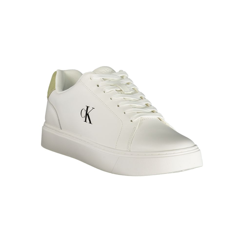 Calvin Klein Bianco Polyurethane Men Sneaker | Regal Royce