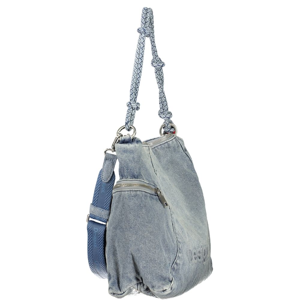 Desigual Azzurro Cotton Women Handbag | Regal Royce