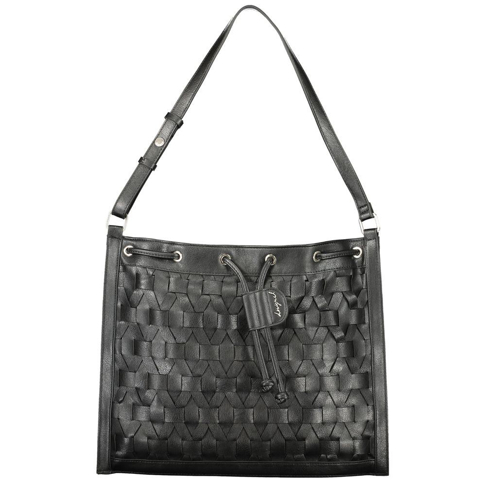 Desigual Black Polyurethane Women Backpack | Regal Royce