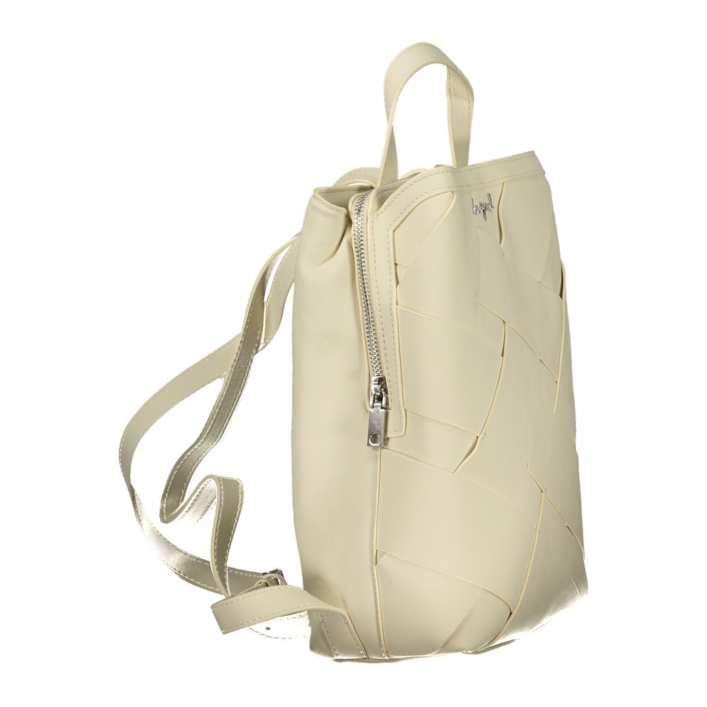 Desigual Bianco Poliuretano Female Mini Backpack | Regal Royce