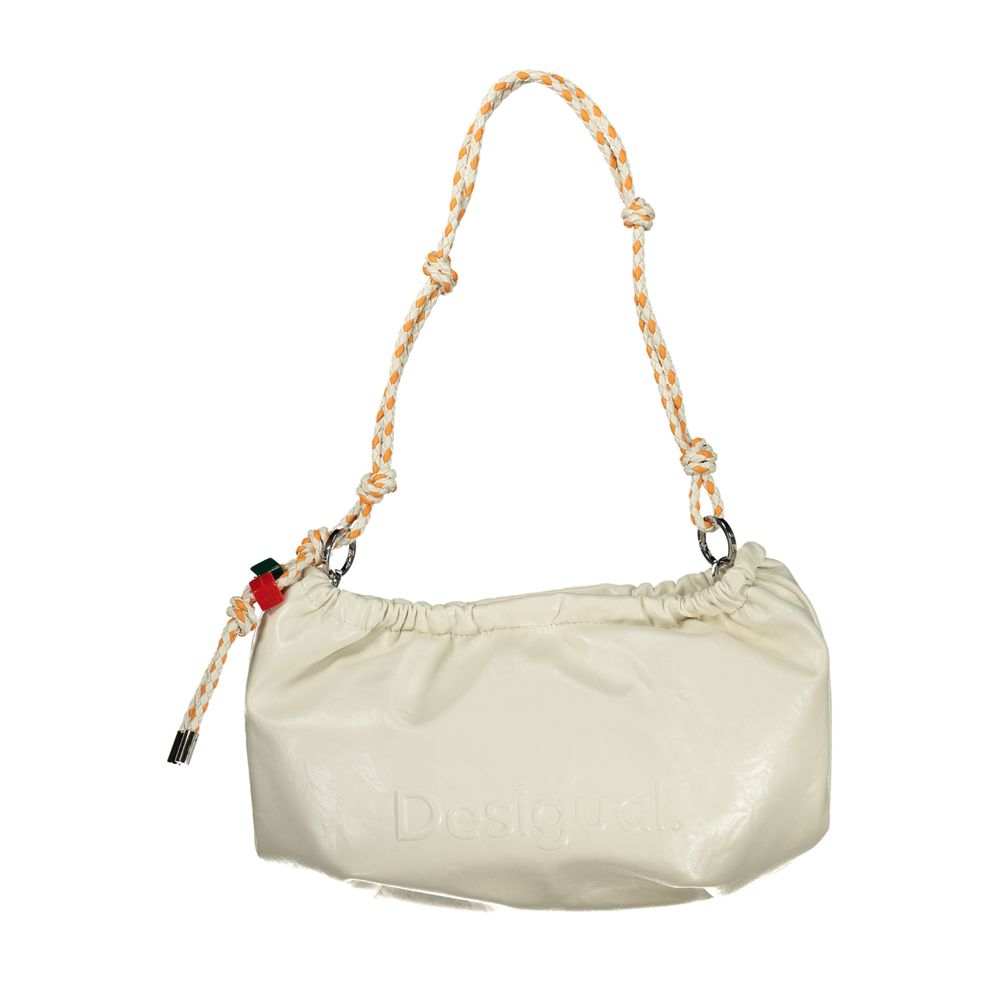 Desigual Ecru Polyurethane Women Handbag | Regal Royce